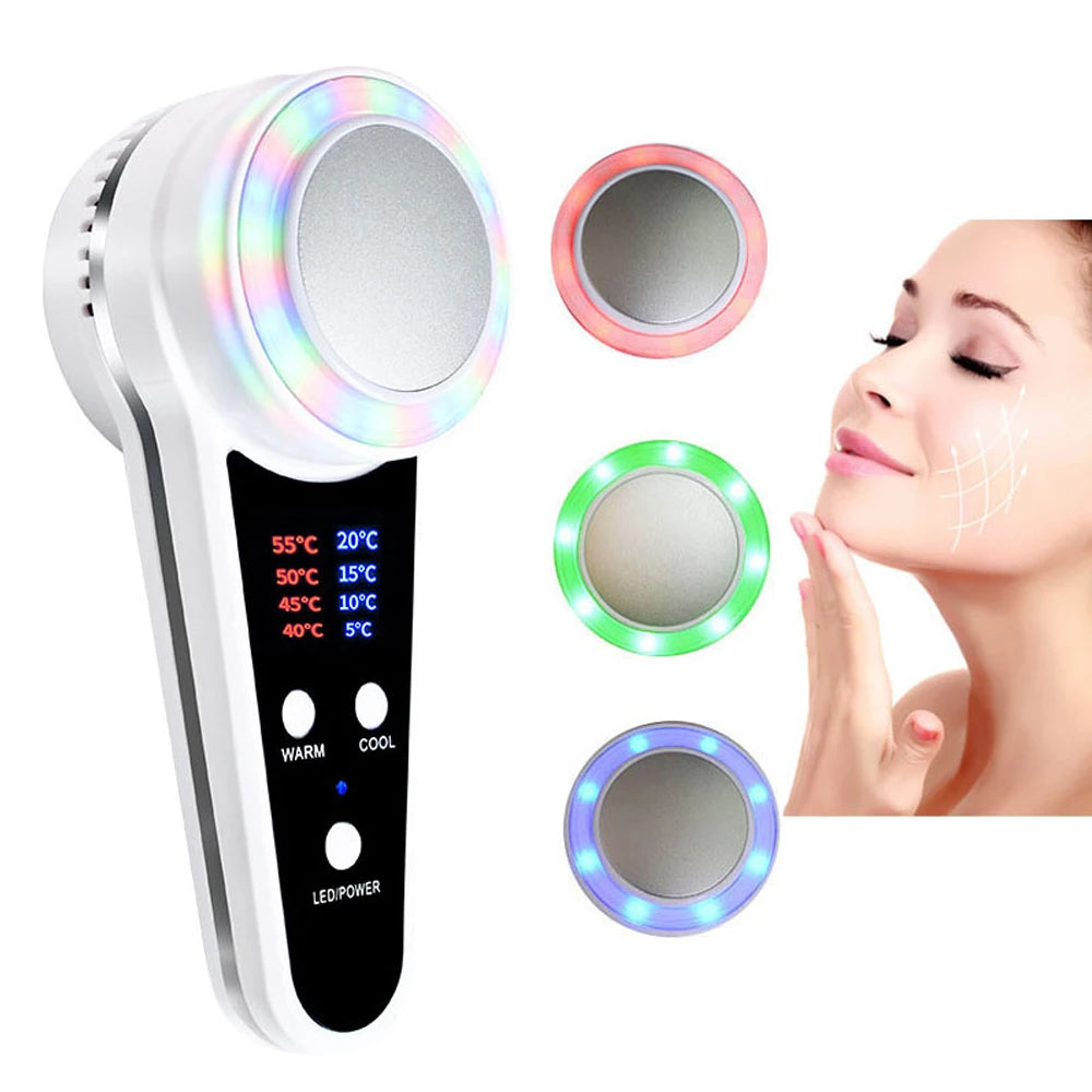Hot Cold Hammer Cryotherapy Face Care Device Blue Photon