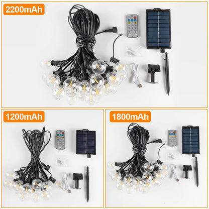 G40 Outdoor Solar String Light Garland LED Solar String Lights