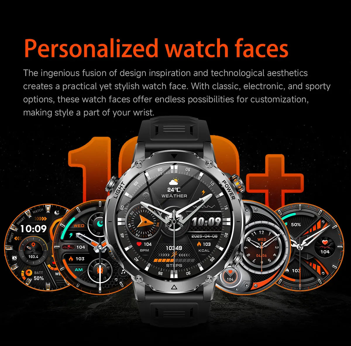 New TANK Ultra 1400mAh Battery Military Smart Watch