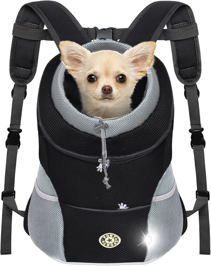 Pet Backpack Carrier for Small Dogs & Cats - Front-Folded