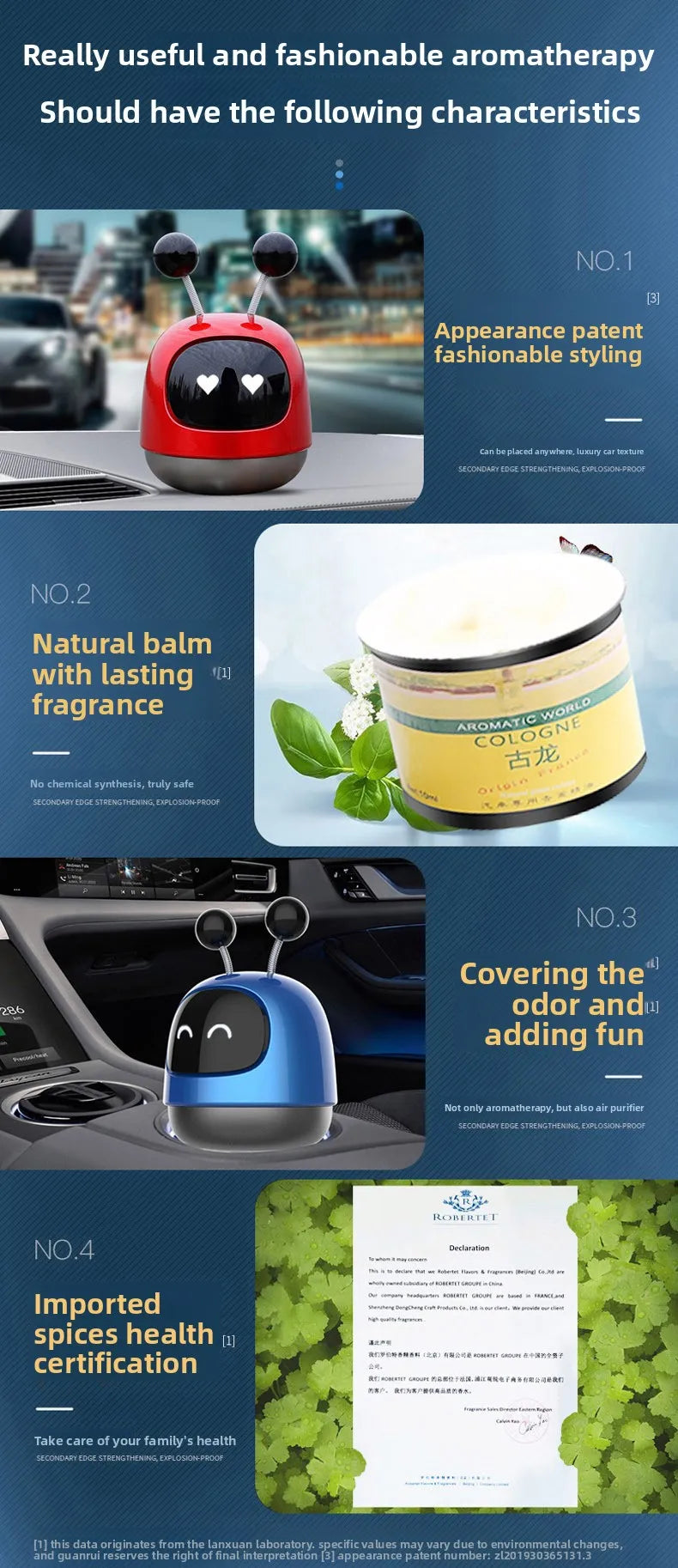 Car Interior Supplies Ornaments - Big Robot Car Perfume