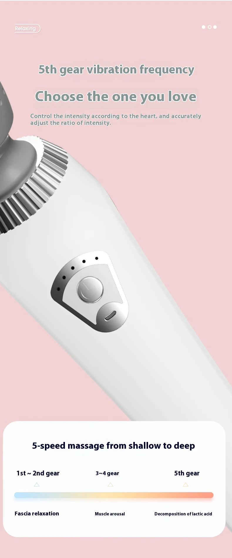 Deep Tissue Massage Gun USB Rechargeable Portable