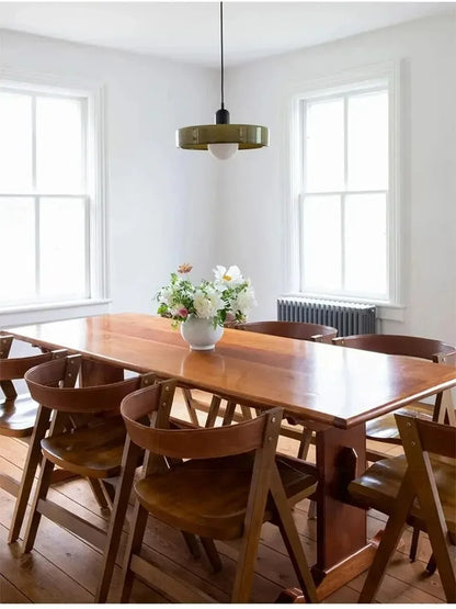 Nordic Retro Glass Pendant Lamps Indoor E27 LED Chandelier