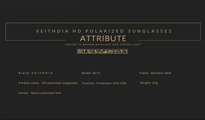 VEITHDIA High-definition Nylon Lens Polarized UV400 Eyeglasses
