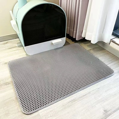 Extra Large Cat Litter Mat Heavy Duty Waterproof 2 Layer