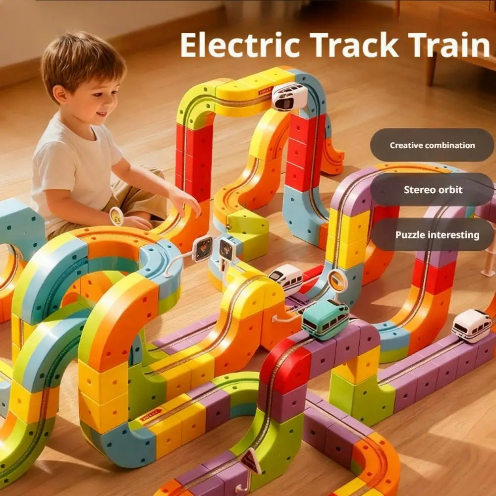 Magical Track Train USB Rechargeable 3D Building Tracks
