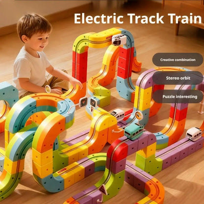 Magical Track Train USB Rechargeable 3D Building Tracks