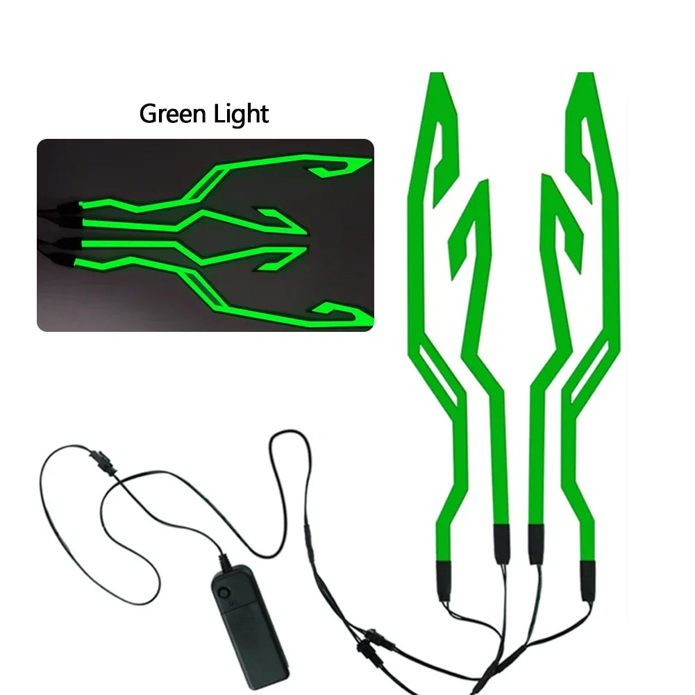 Waterproof LED Cold Light 4-in-1 Helmet Strip