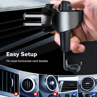 Gravity Car Phone Holder Air Vent Clip Mount Mobile Cell Phone Stand