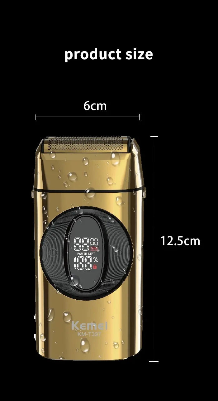 Kemei Beard Trimmer Professional Hair Trimmers IPX7 Beard Shaver