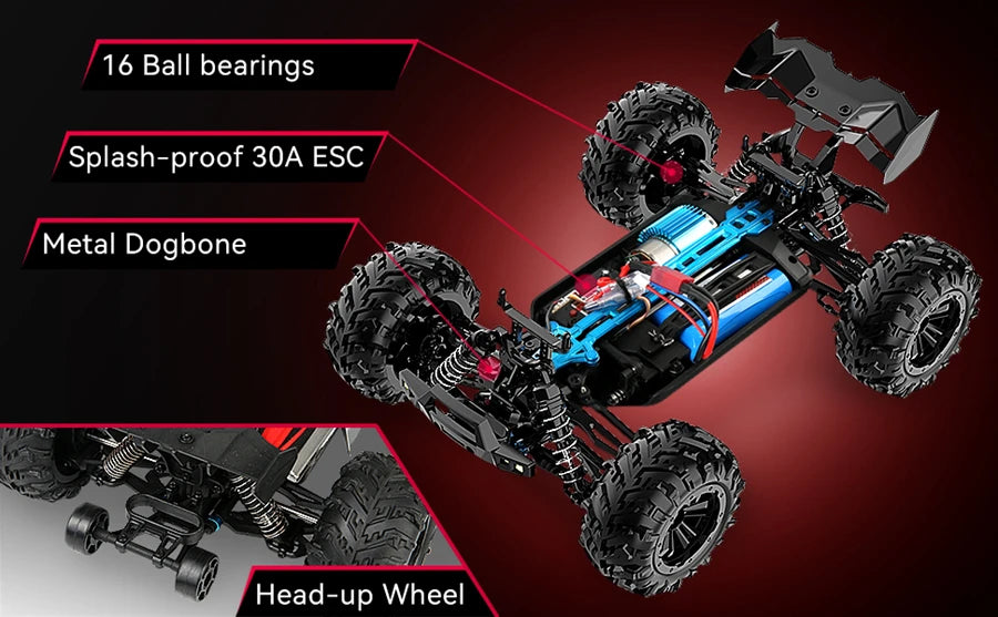 Super Brushless 50KM/H Brushed RC Car Off Road Buggy Toy