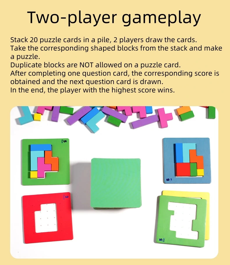 3D Puzzle Two-person Interactive Desktop Game