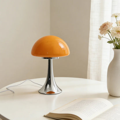 Jellyfish Dome Glass Table Lamp Coastal Modern Bedside