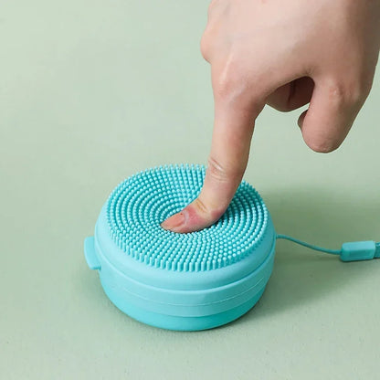 Multiuse Bath Brush Hanging Silicone Body Scrubber