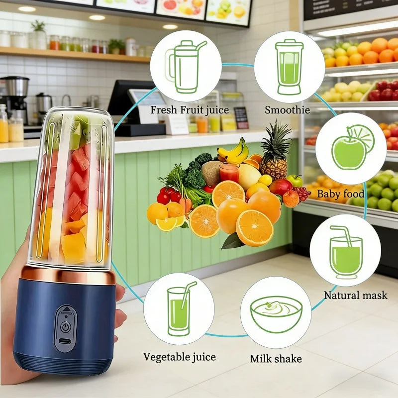 Electric Juicer Portable Food Milkshake Mixer Machine