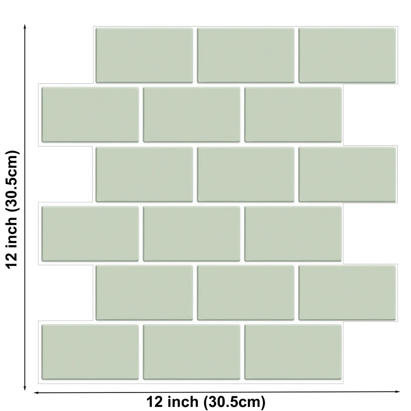 Subway Wall Stickers Peel and Stick 3d Brick Vinyl