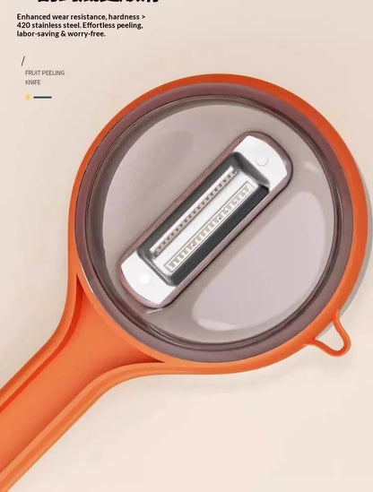 Storage‑Type Fruit Vegetable Peeler With Peel Container