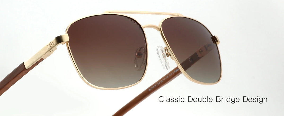 ZENOTTIC Trend Wood Polarized Sunglasses for Men