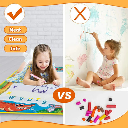 Magic Water Drawing Mat with Reusable Magic Pens