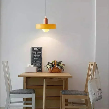 Nordic Retro Glass Pendant Lamps Indoor E27 LED Chandelier