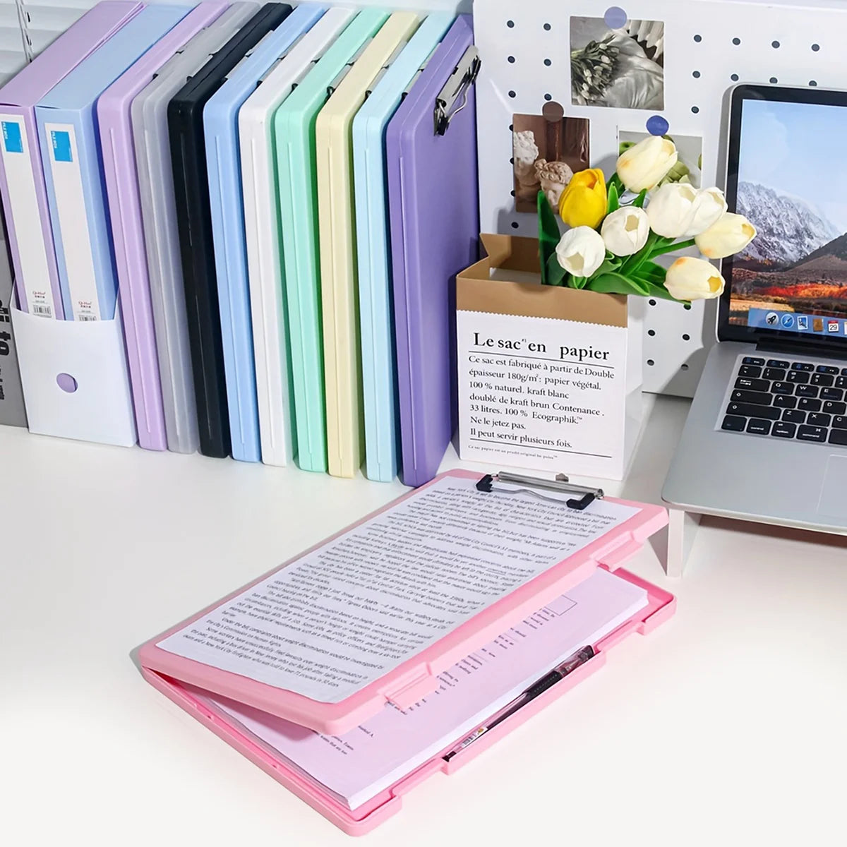 Writing Board File Box Multifunctional Organization Tool for Office