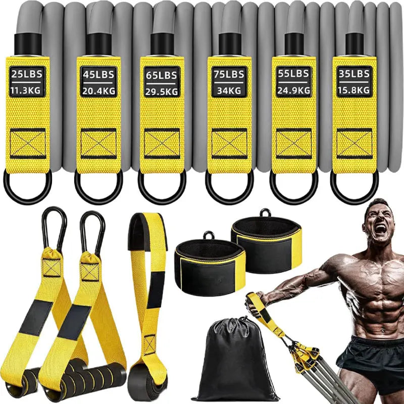 Resistance Strap with Handle: Used for Muscle Training
