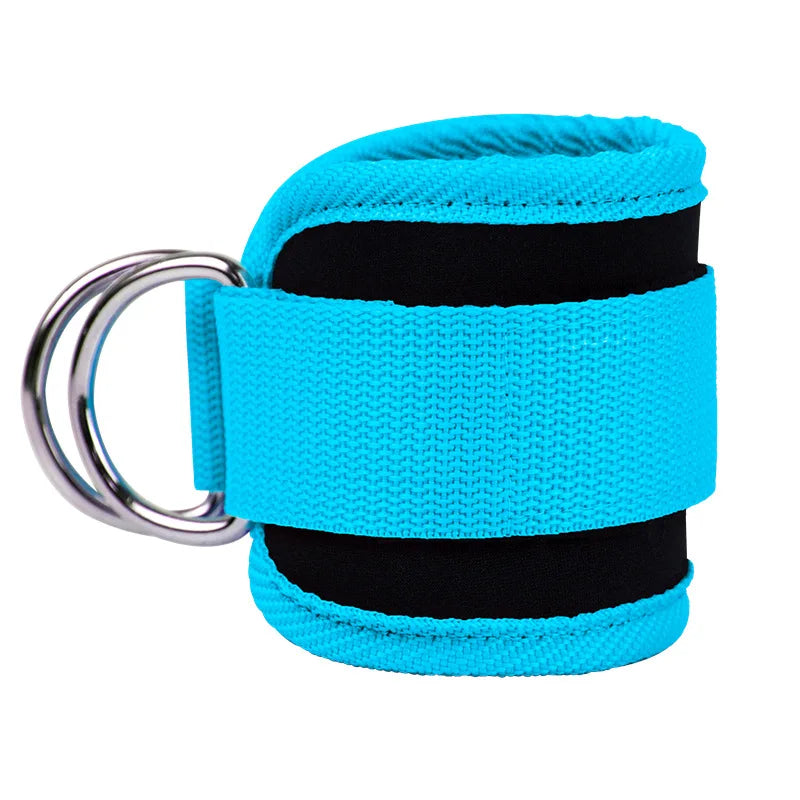 Gym Fitness Ankle Straps Adjustable D-Ring Foot Support