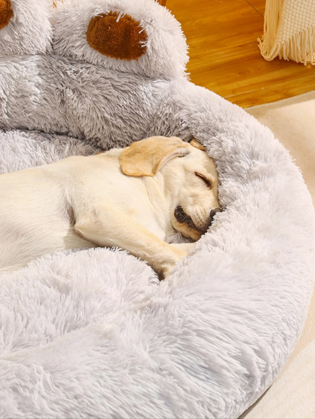 Fluffy Dog Bed Winter Warm Large Pet Products Small Sofa