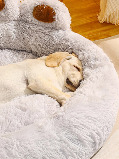 Fluffy Dog Bed Winter Warm Large Pet Products Small Sofa