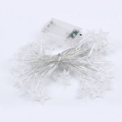 LED Star Fairy Lights Outdoor Chain Lights Garland Decoration