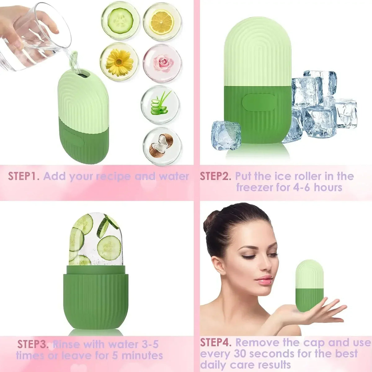 Beauty Facial Massager Apply Face Ice Tray Puffiness
