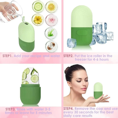 Beauty Facial Massager Apply Face Ice Tray Puffiness