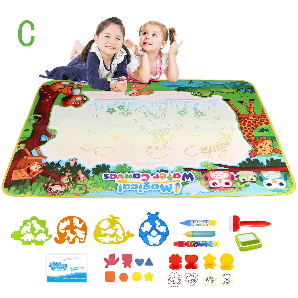 Magic Water Drawing Mat Coloring Doodle Painting Board