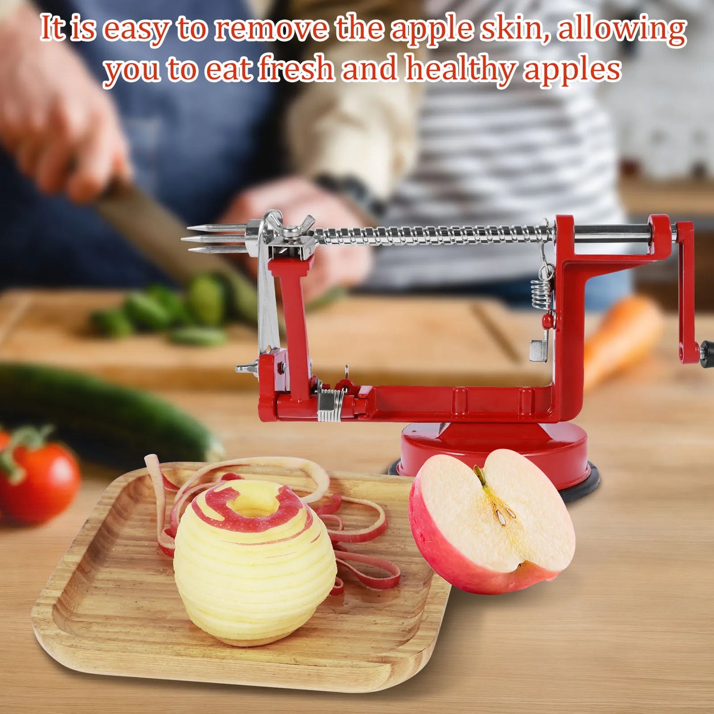 3 In 1 Fruit Peeler Machine Hand Crank Fruit Slicer Corer