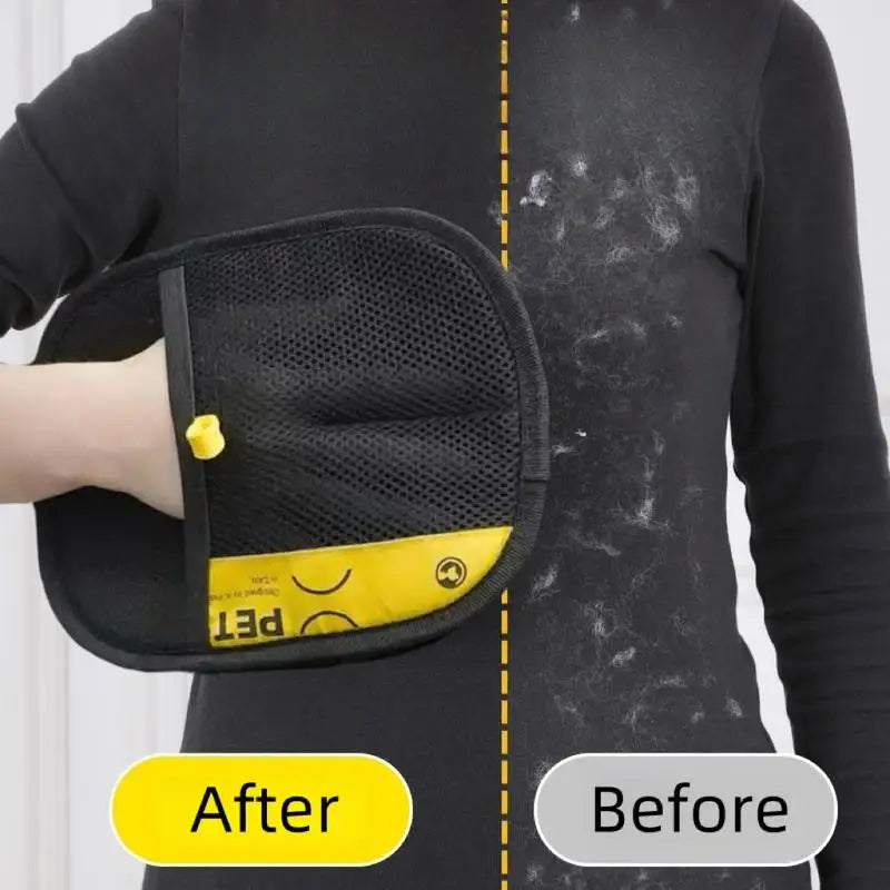 Pet Hair Remover Gloves Electrostatic 2-in-1 Lint Roller Brush