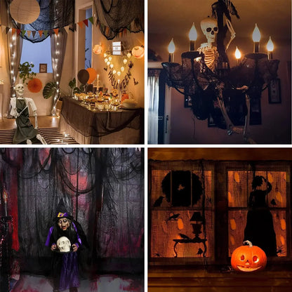 Halloween Decorations Black Creepy Gauze Cloth