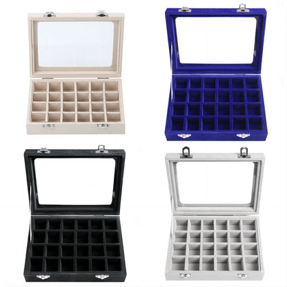 Jewelry Storage Box Earring Ring Necklace Jewelry  Box