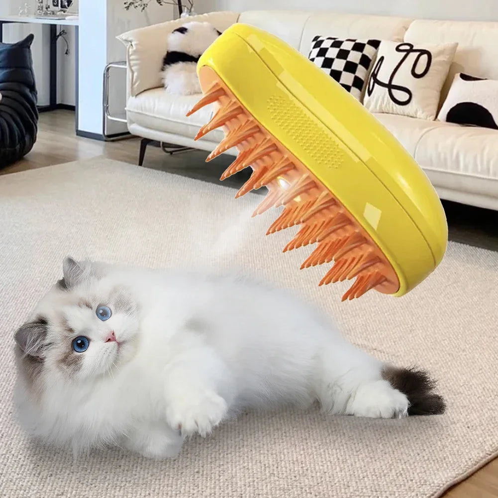 3 in 1 Pet Brush Cat Steam Brush Comb Dog Brush Electric Spray
