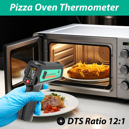 Point Infrared Positioning Thermometer LCD Pyrometer