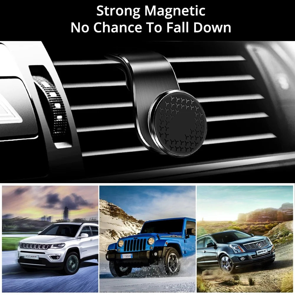 Magnetic Car Phone Holder Air Vent Clip Mount Rotation