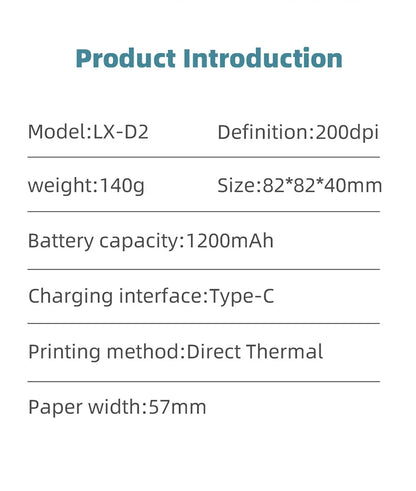 B3 Portable Mini Printers Wireless Bluetooth Inkless