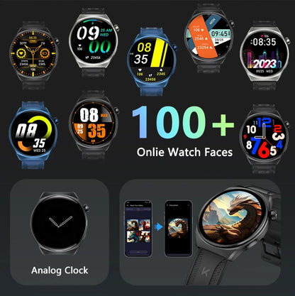 KUMI GW6 Smart Watch 1.43" AMOLED AI ChatGPT Bluetooth