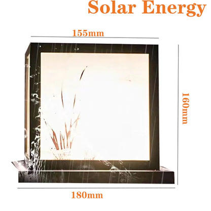 Solar Outdoor Light Waterproof Pillar Light Solar Energy Powered