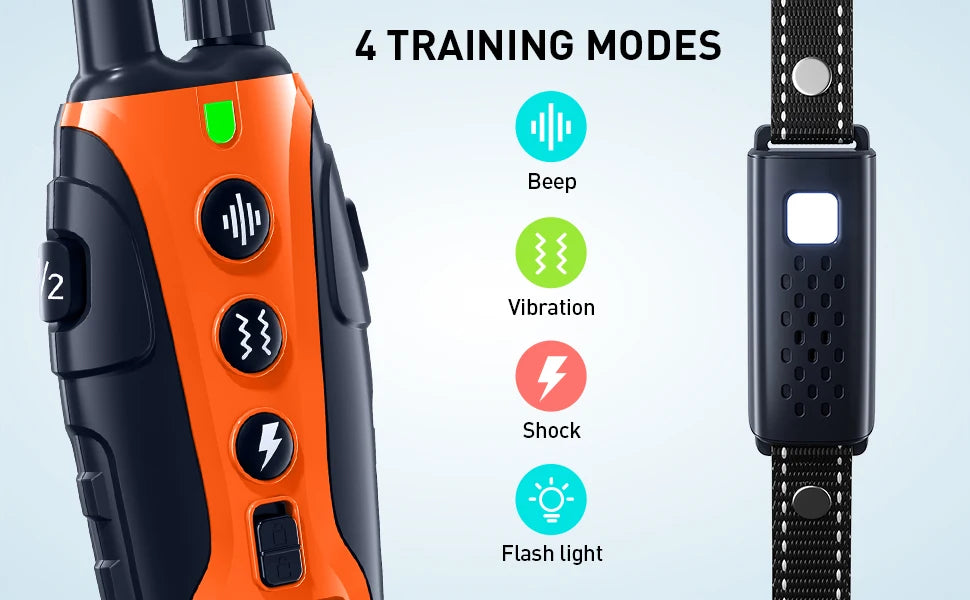 Electric Dog Training Collar Remote Control With  Vibration Shock
