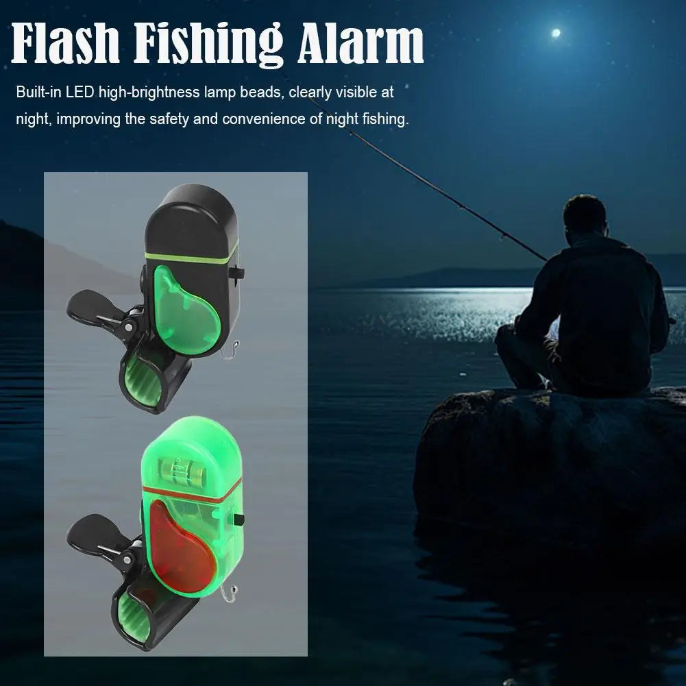 Fishing Bite Alarm with LED Light Clip On Fish