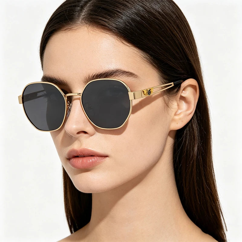 Fashion Small Polygon Polarized Sunglasses Forr Women Men