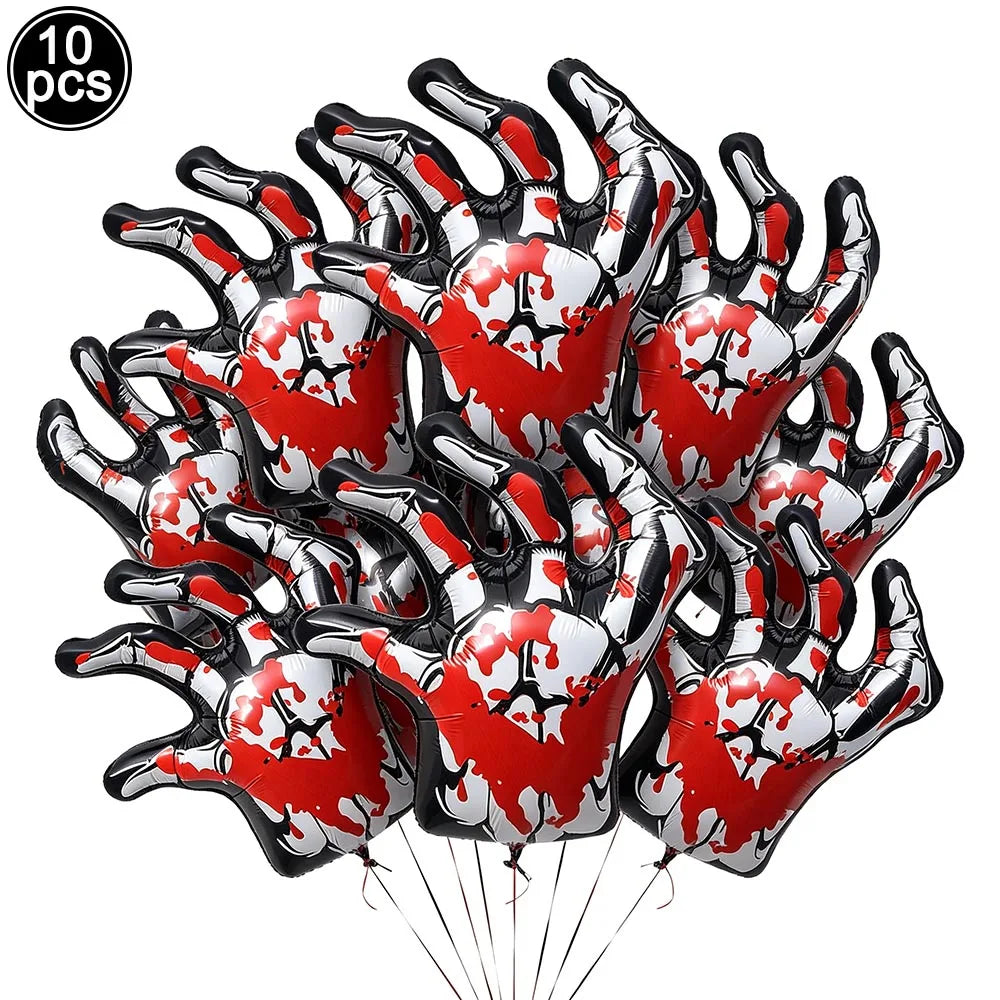 Large Halloween Standing Foil Balloons Haunted House Castle