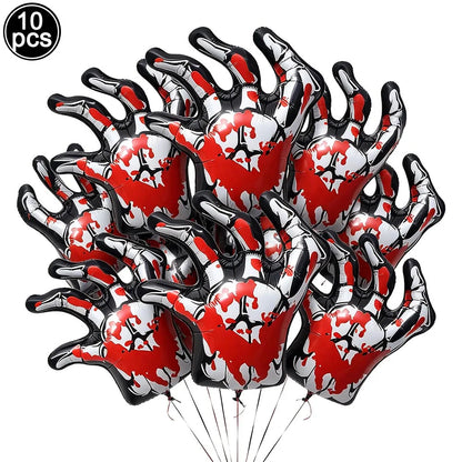 Large Halloween Standing Foil Balloons Haunted House Castle