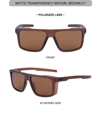 Vintage Polarized Sunglasses Men Fashion Square Eyewear