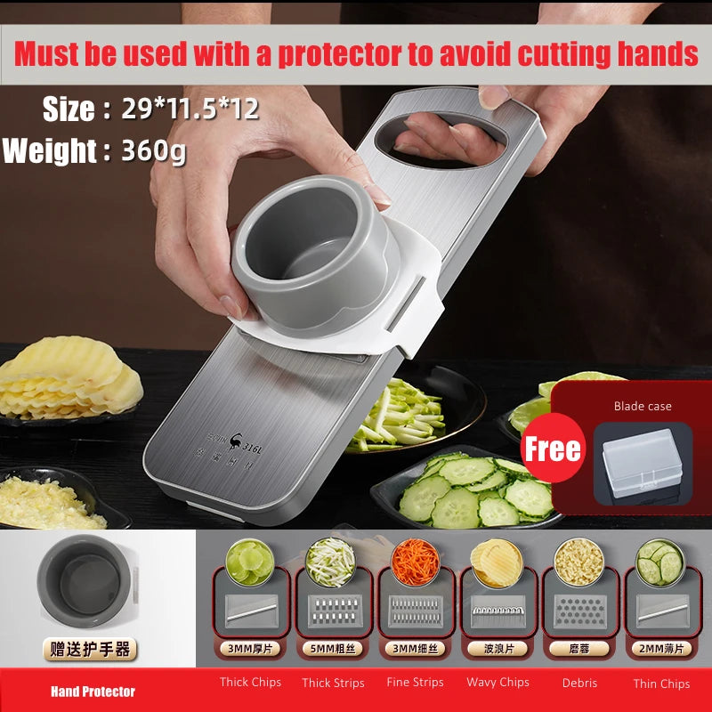Anti-bacterial Magic Chopper Vegetable Slicer